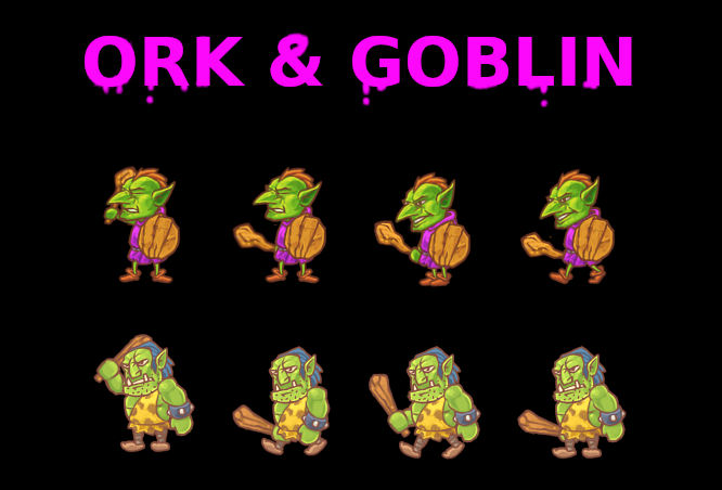 Free Ork & Goblin frame asset
