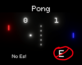 No E Pong cover art