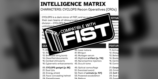 Cover image for FIST Intelligence Matrix: CYCLOPS Recon Operatives