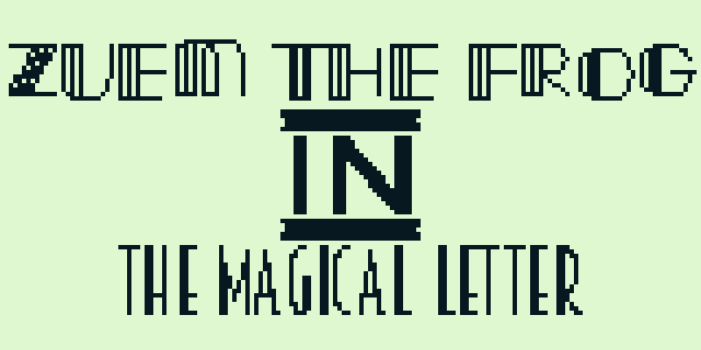 Zuem the Frog In "The Magic Letter"