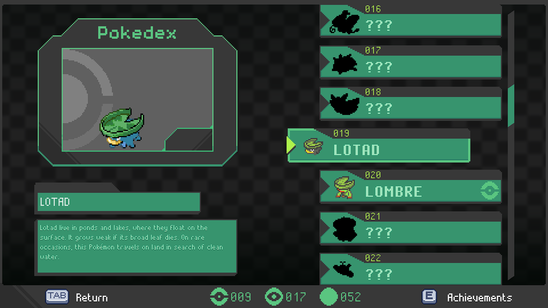 Lotad sprite is messed up