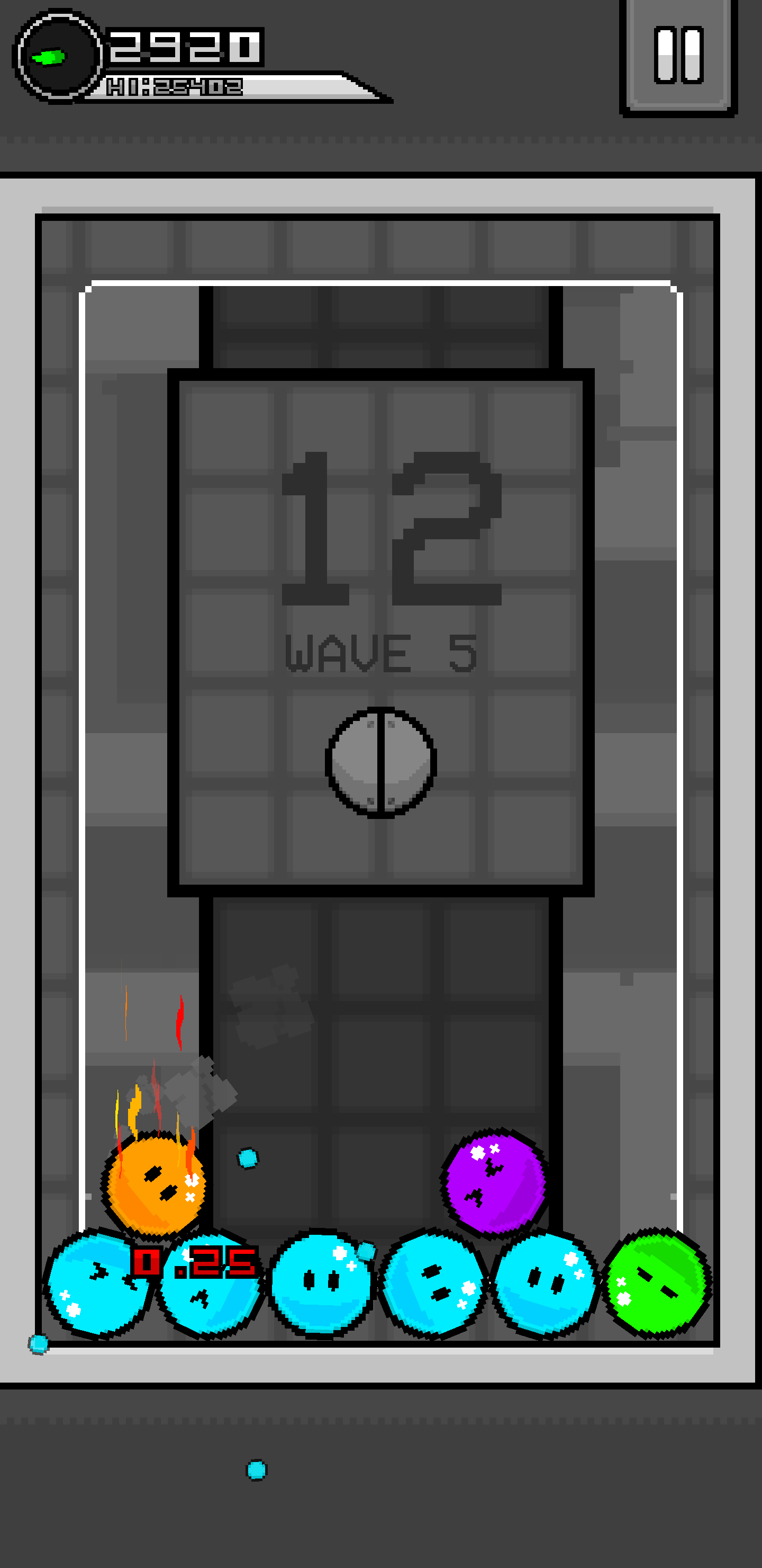 8 Slimes in the Chamber.
