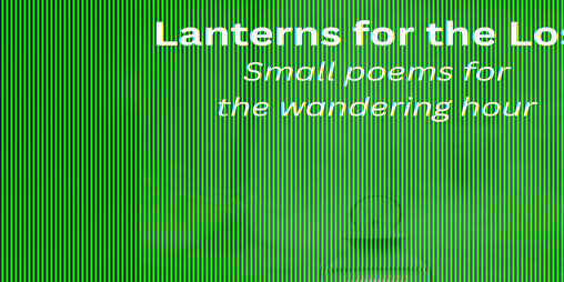 Cover image for Lanterns for the Lost