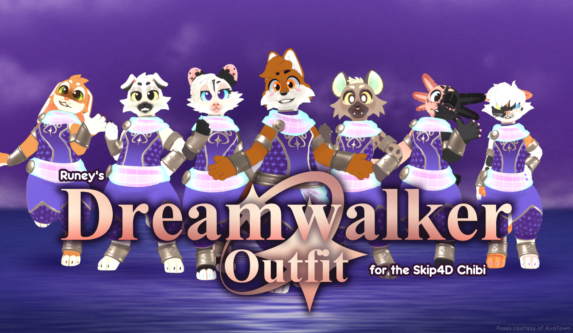 [VRChat] Dreamwalker Outfit (Skip4D Chibi)