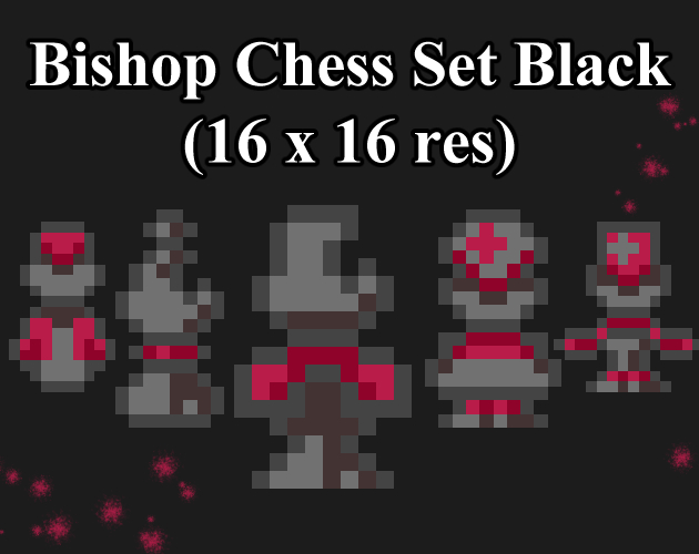 Bishop Chess Set Black