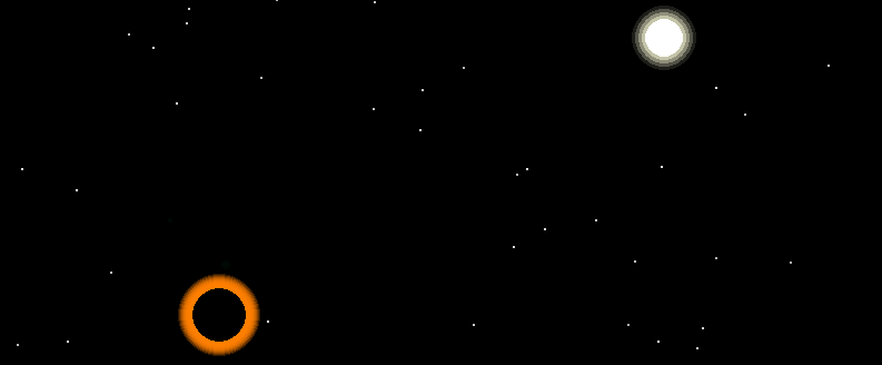 blackhole and star