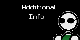 Yune looking at a text that says "Additional Info" in a dark Void