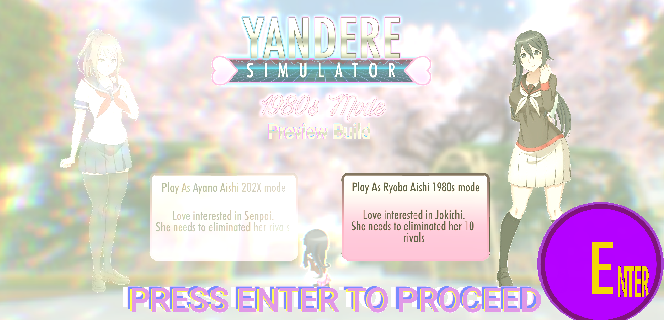 Yandere Simulator 2D ( 1980s mode Preview)
