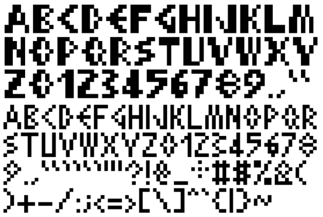 Aigaion - Pixel Art Font