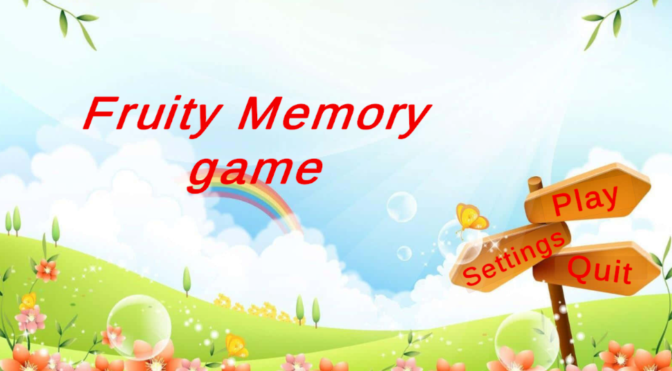 Fruity memory game