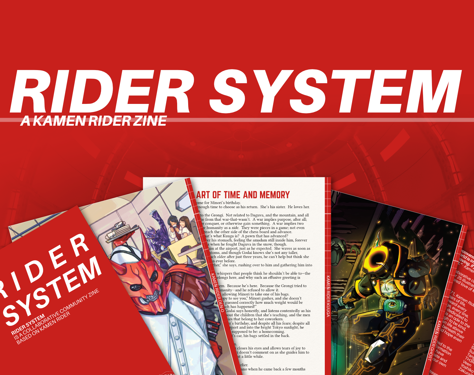 Cover image for Rider System - A Kamen Rider Zine