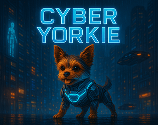 Cyber Yorkie: Neon Jetpack Escape