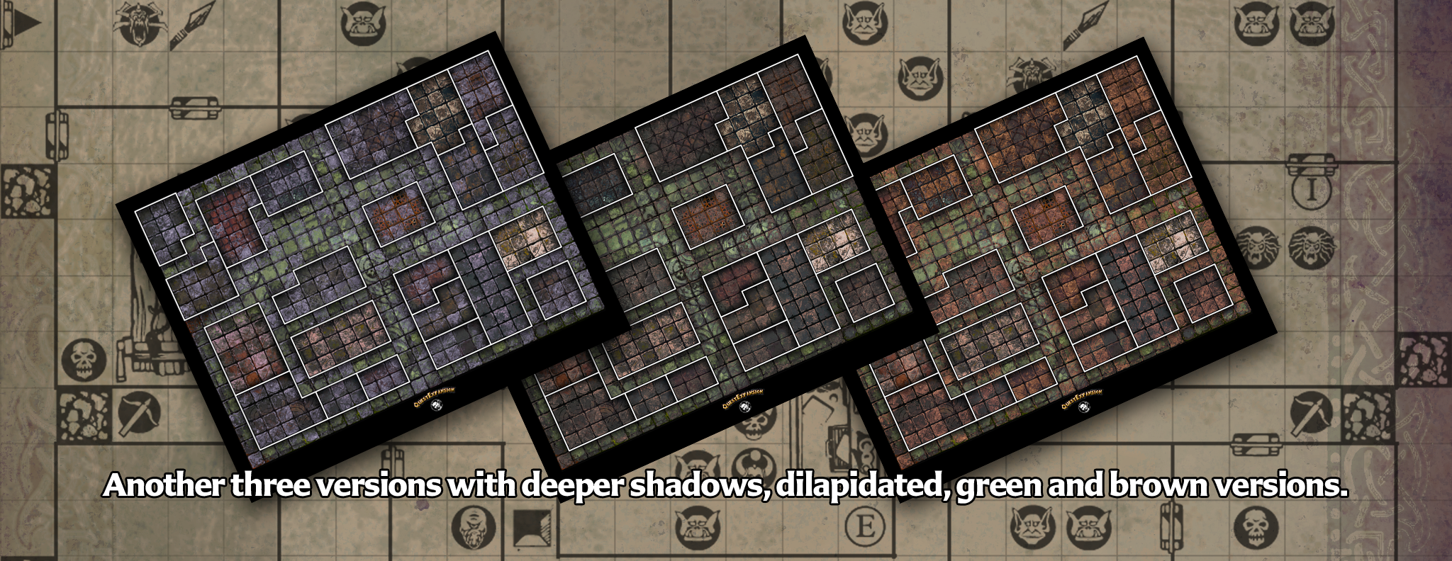 More Dungeon Maps - Shadows x3
