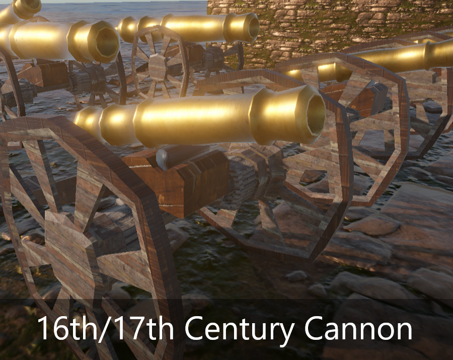 Cannon - 16th/17th Century - Low Poly - Game Ready