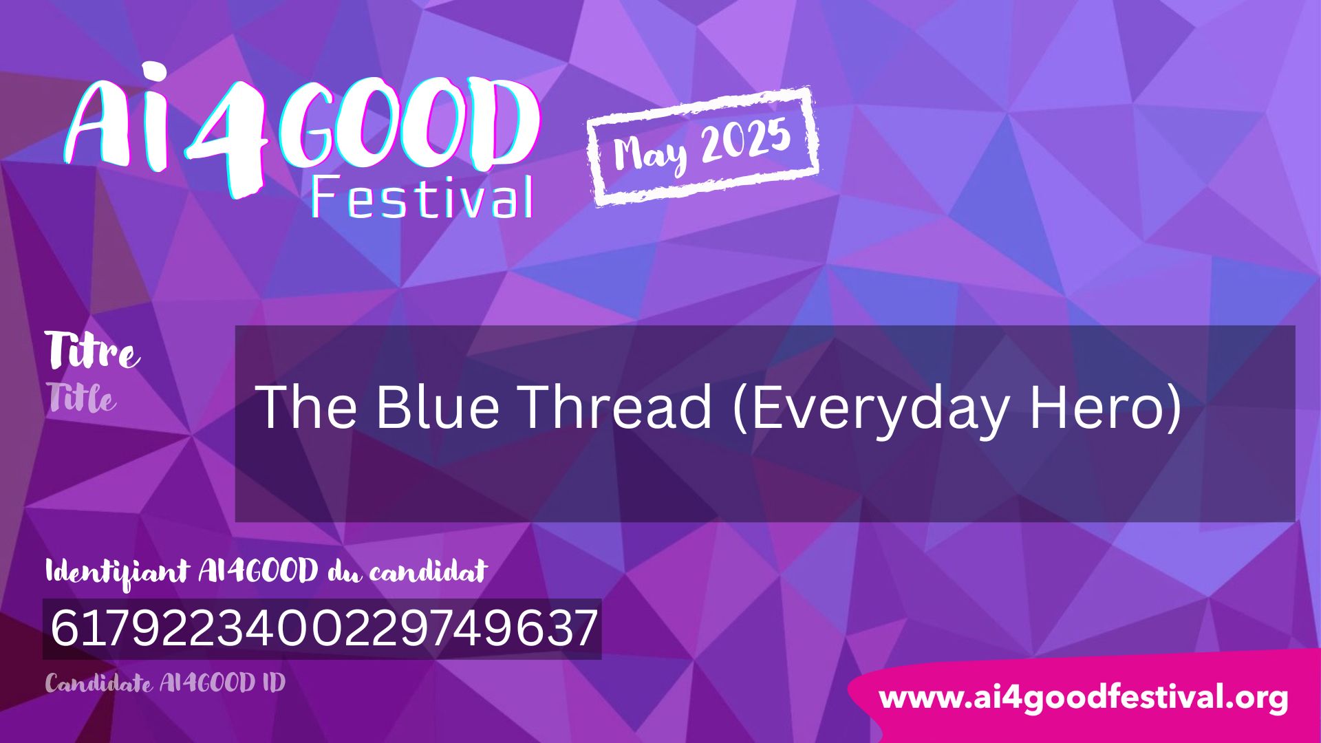 The Blue Thread (Everyday heroes)
