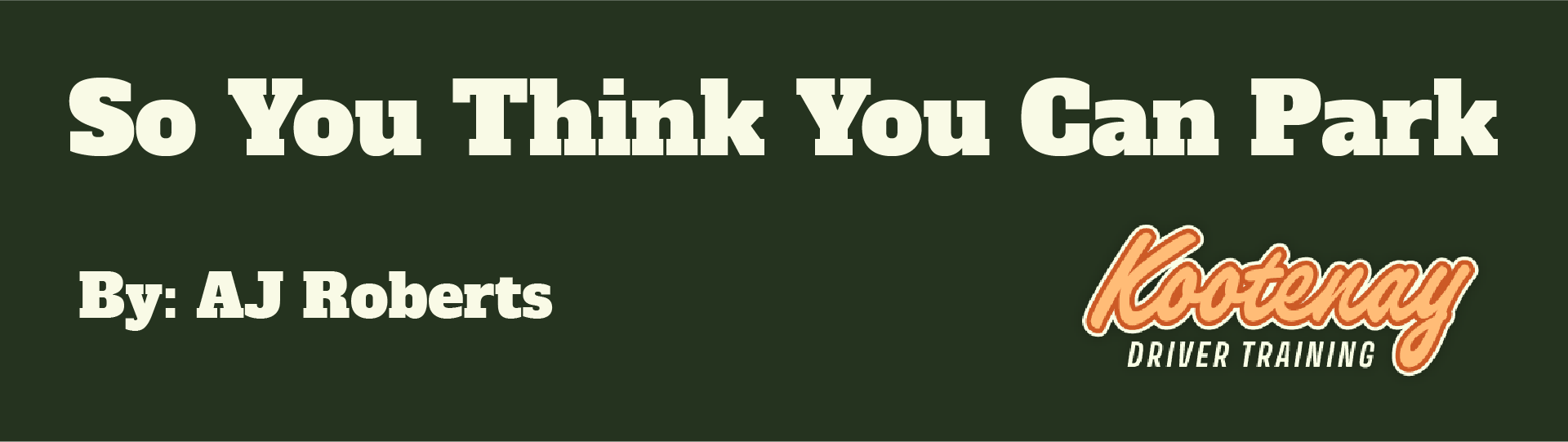So You Think You Can Park