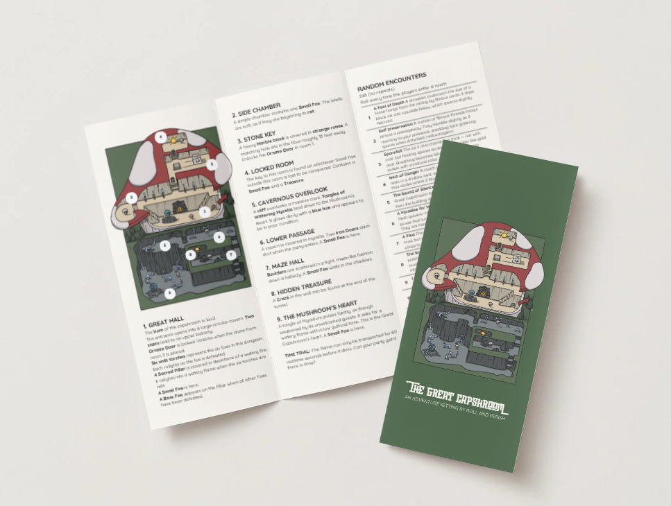 Cover image for The Great Capshroom Trifold Adventure