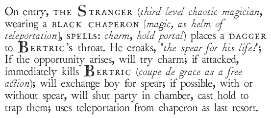 The Tomb Robber, The Stranger's Tactics