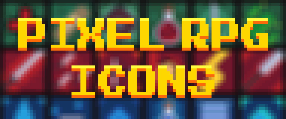 100 Pixel RPG skill icons