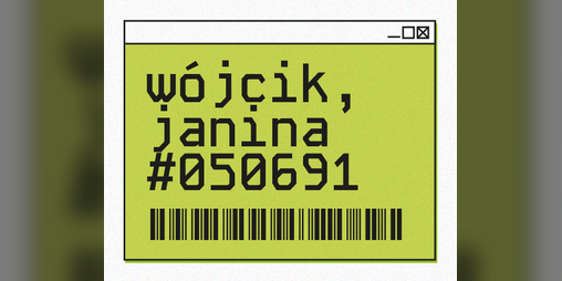 Cover image for wójcik, janina