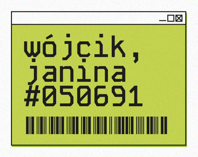 Cover image for wójcik, janina