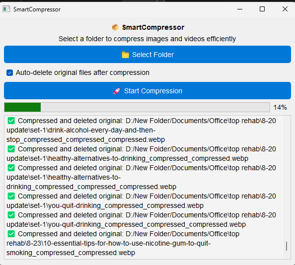 Desktop File Compressor App by ShuraWolvies
