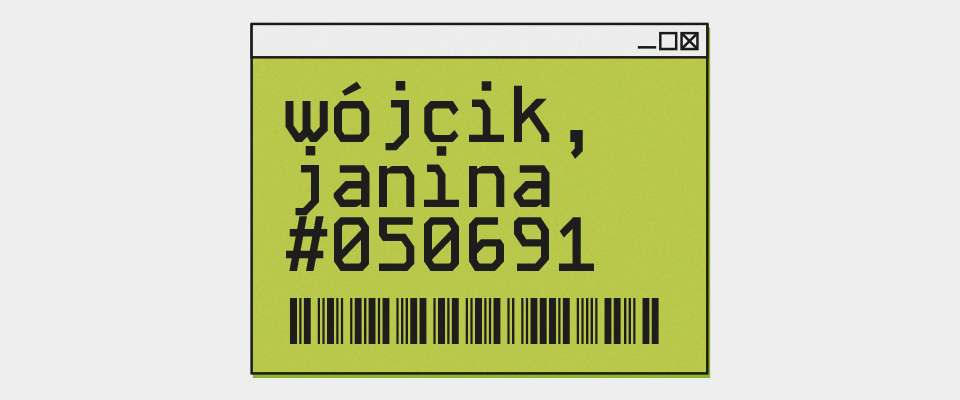 wójcik, janina