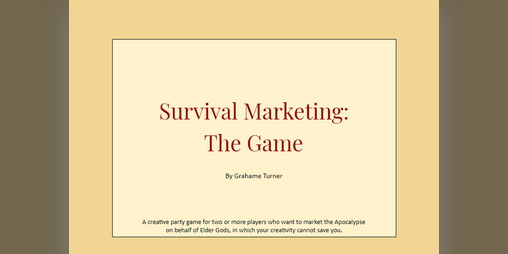 Cover image for Survival Marketing