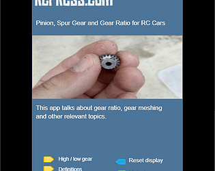 RCPRESS Pinion, Spur Gear and Gear Ratio for RC Cars