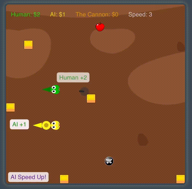 Snake Game with Two Snakes and Extra Features