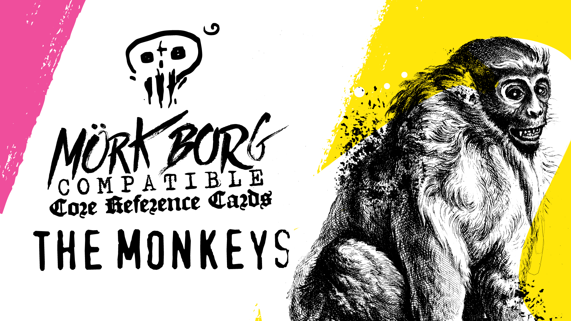 MÖRK BORG Compatible Core Reference Cards - Print and Play Monkeys