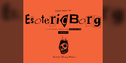 Cover image for Esoteric Borg -Scroll 717-