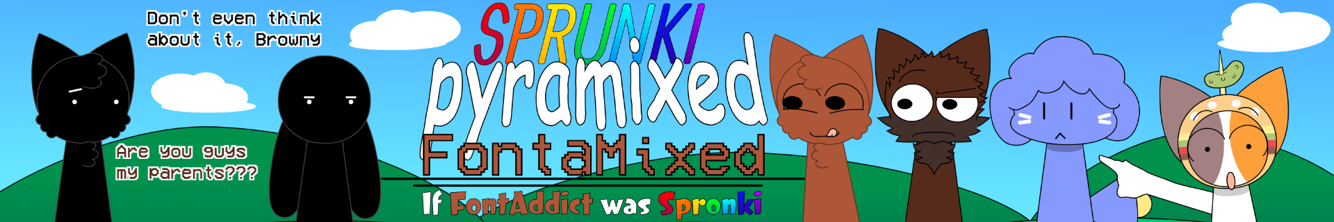 Sprunki Pyramix - Fontamixed