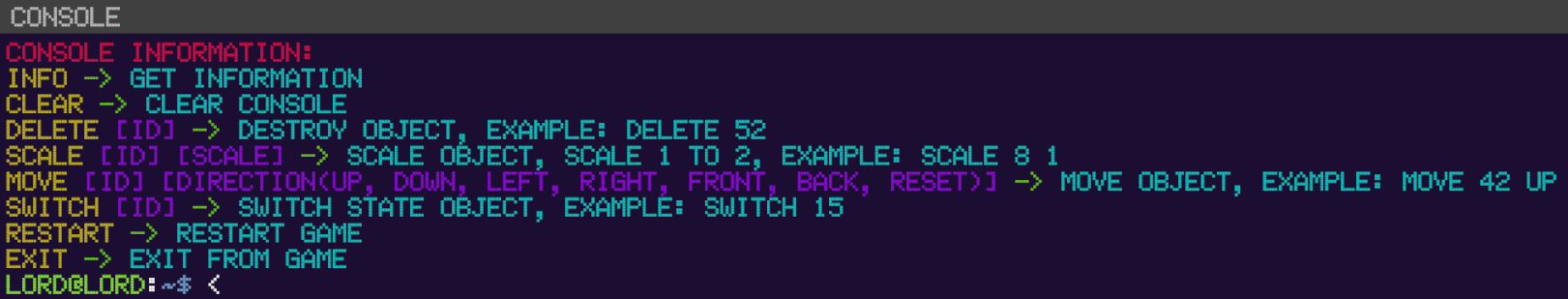 Console