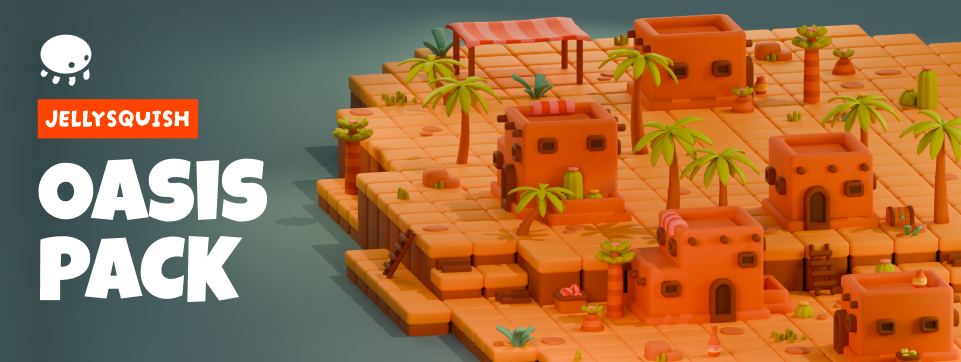 JellySquish - Oasis 3D Assets Pack