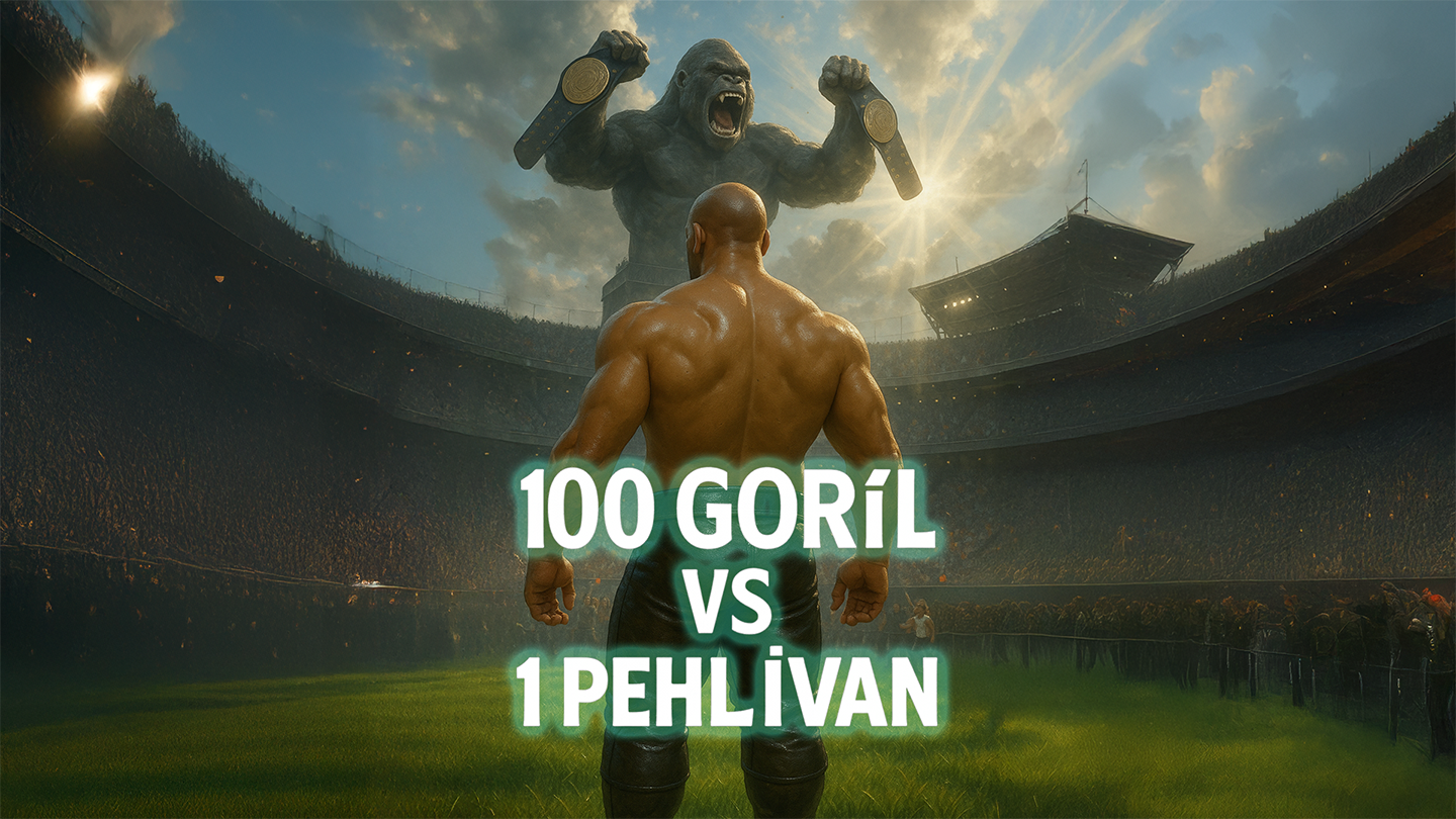 100 GORIL VS 1 PEHLIVAN