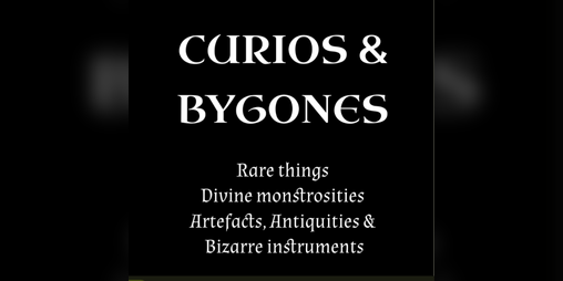 Cover image for Curios and Bygones