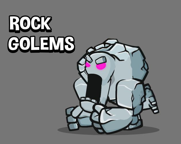 Rock Golem By Robert Brooks Gamedeveloperstudio Com   SnRnpm 