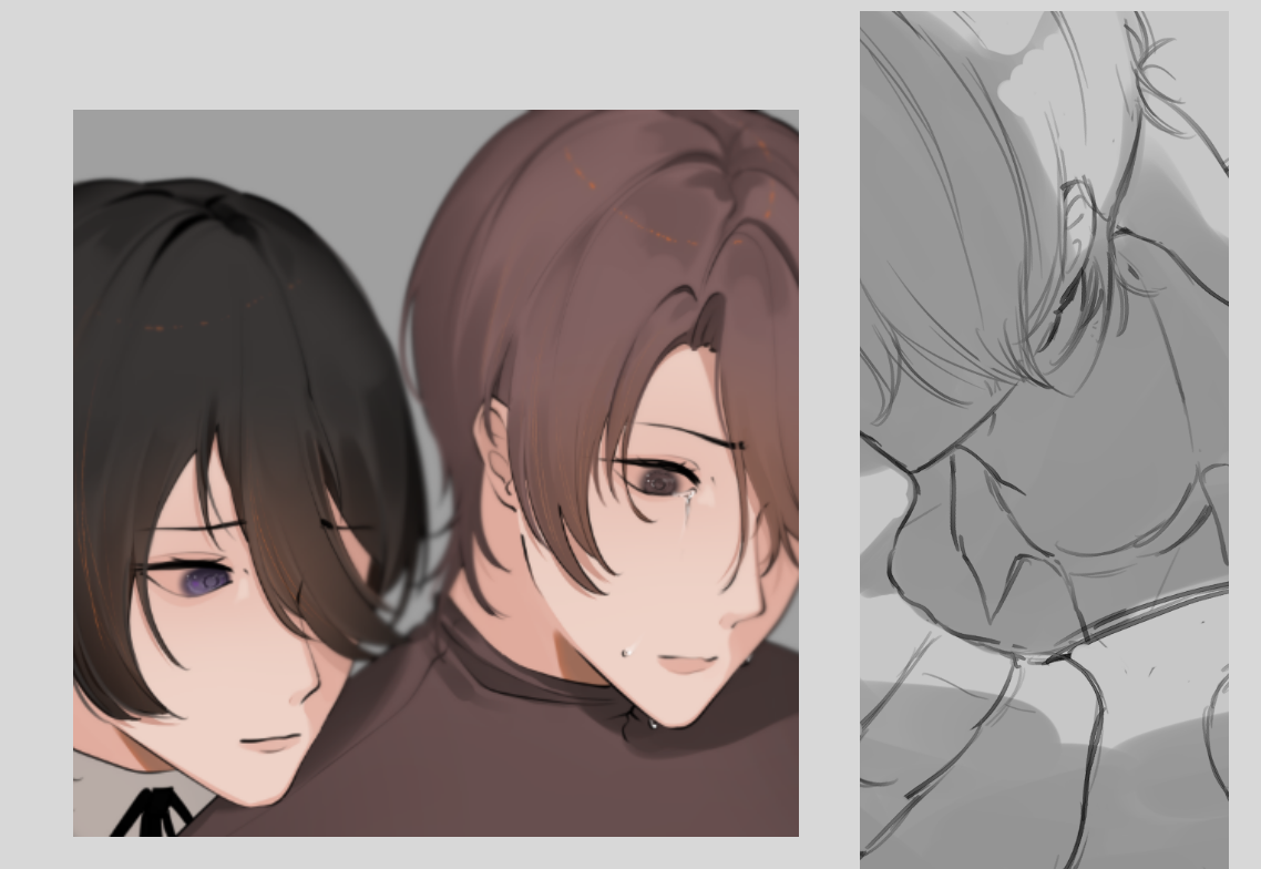 left: CG preview, right: future CG sneak peek