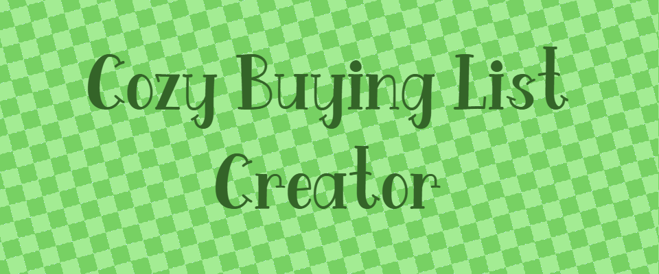 Cozy Buying List Creator