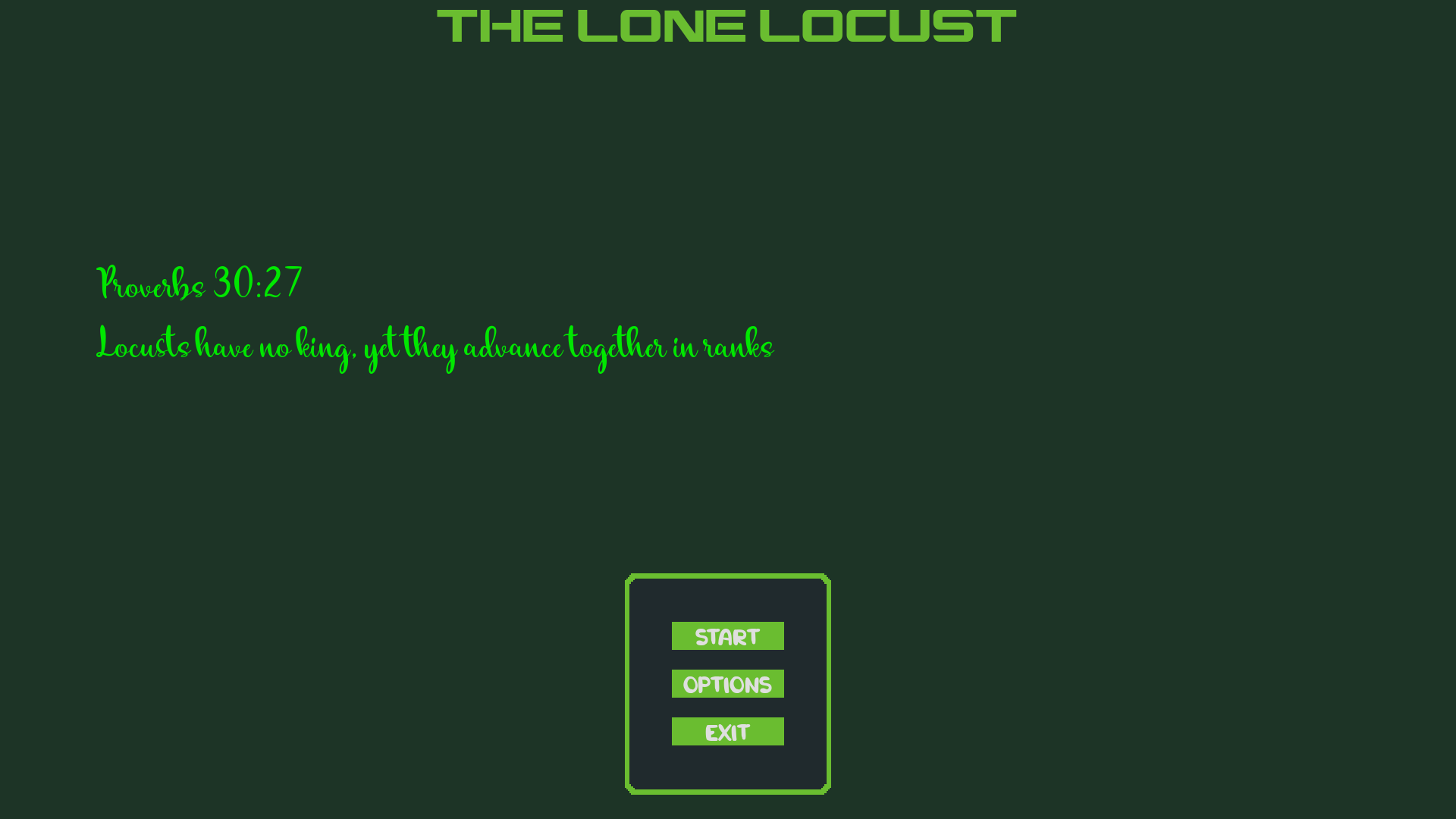 The Lone Locust: Liam
