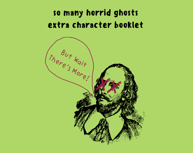 Cover image for so many horrid ghosts: extra character booklet