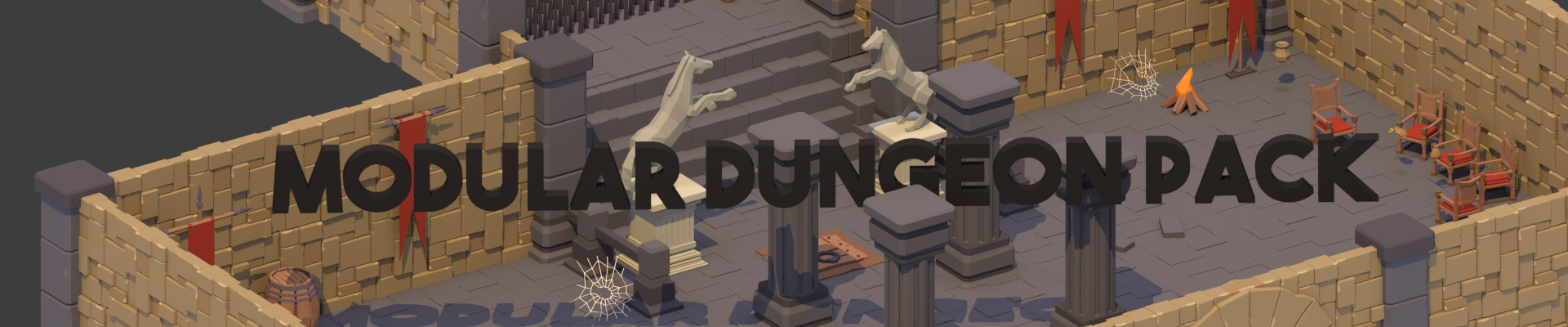 LowPoly Modular Dungeon Pack