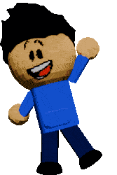 Me waving towards the camera