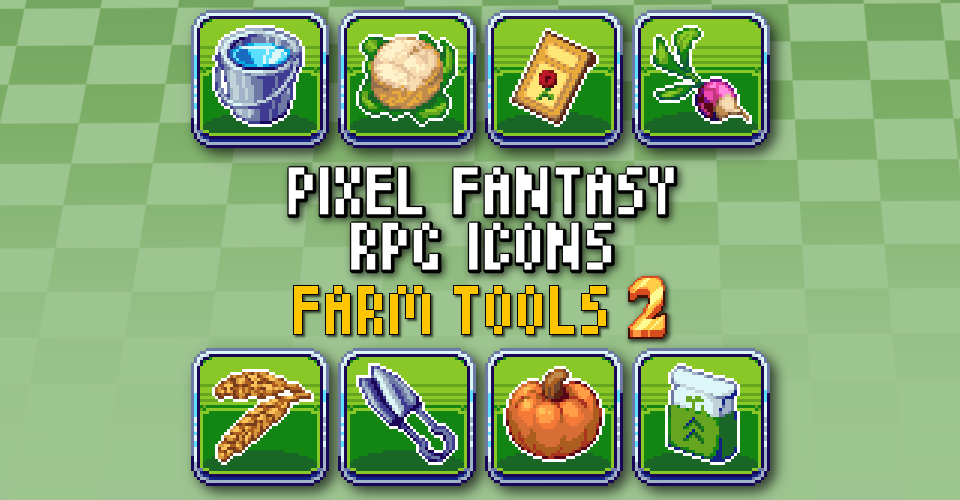 PIXEL FANTASY RPG ICONS - Farm Tools 2