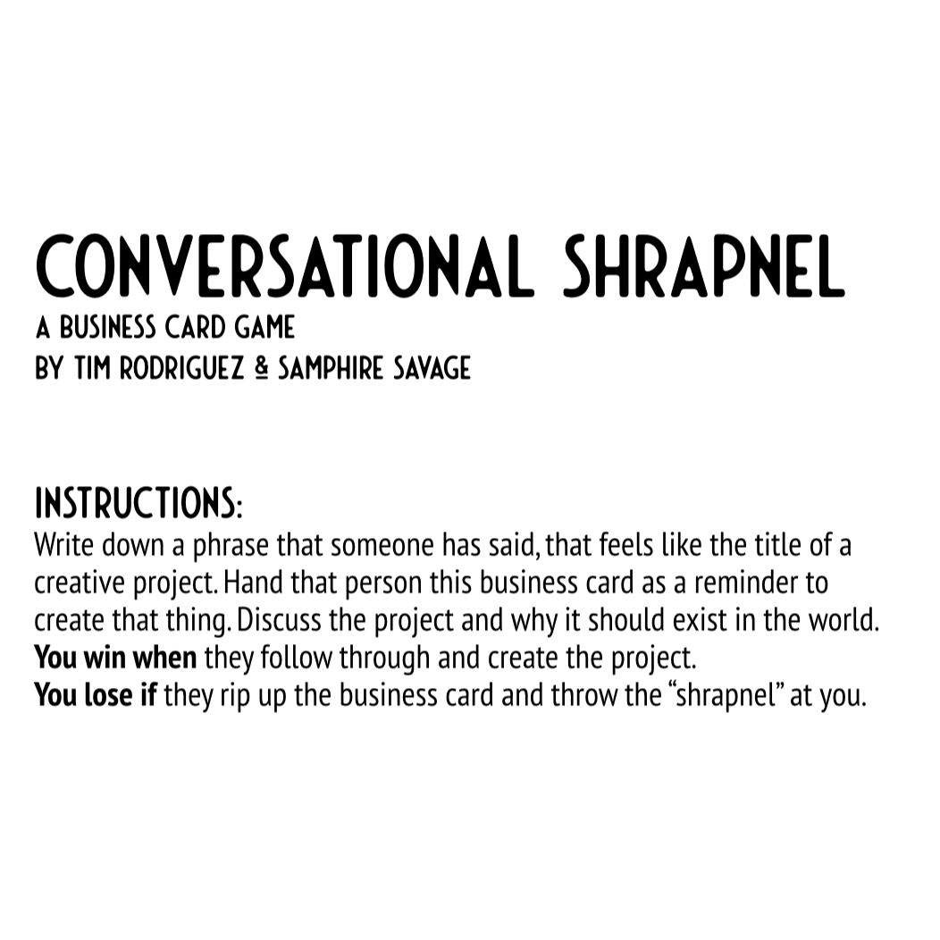 Cover image for Conversational Shrapnel