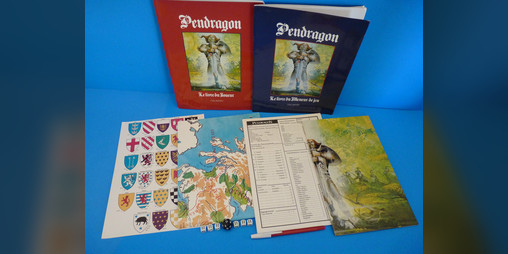 Cover image for 12 fiches de personnage pour Pendragon JdR