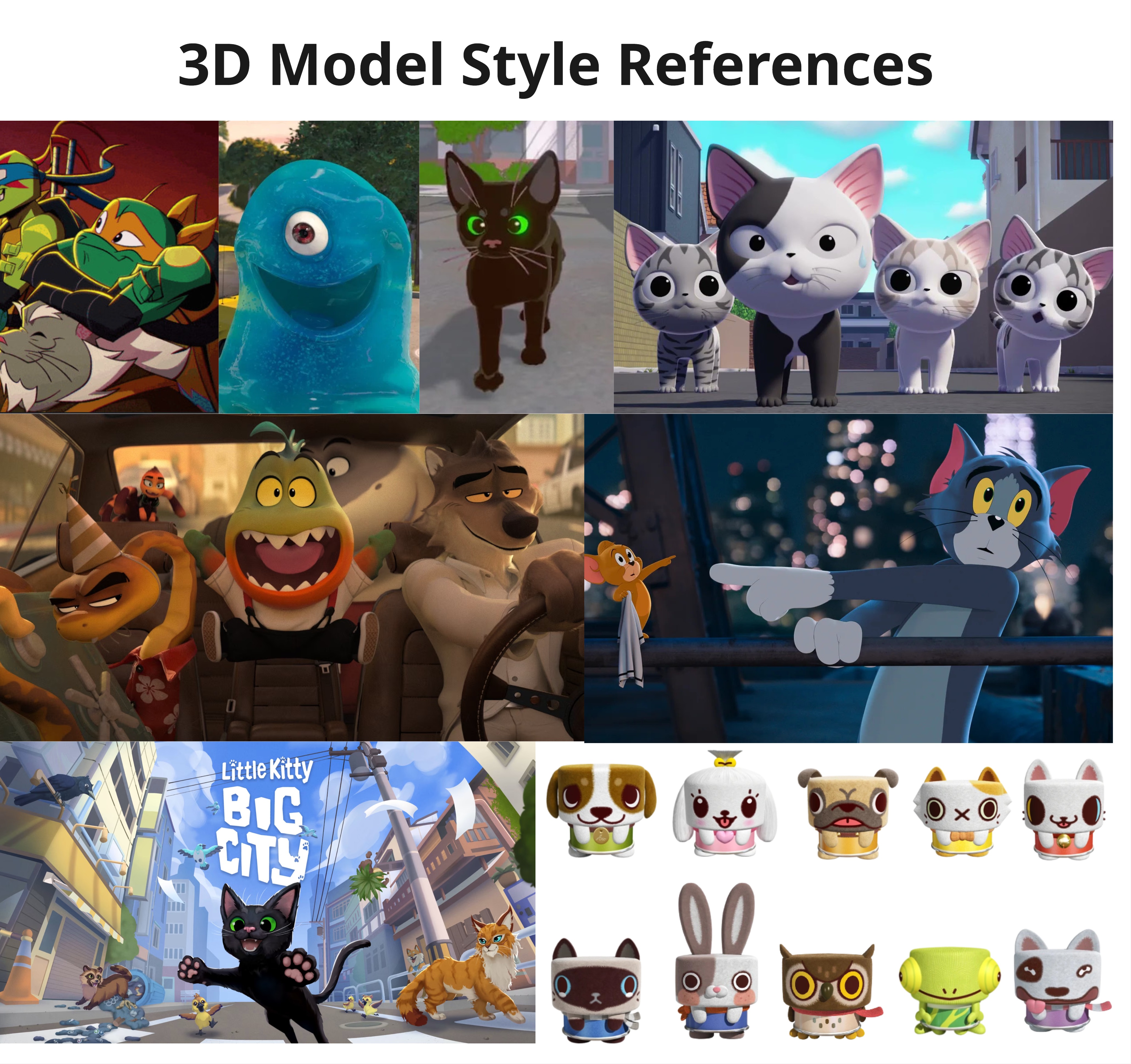 Octopus 3D Model Style References