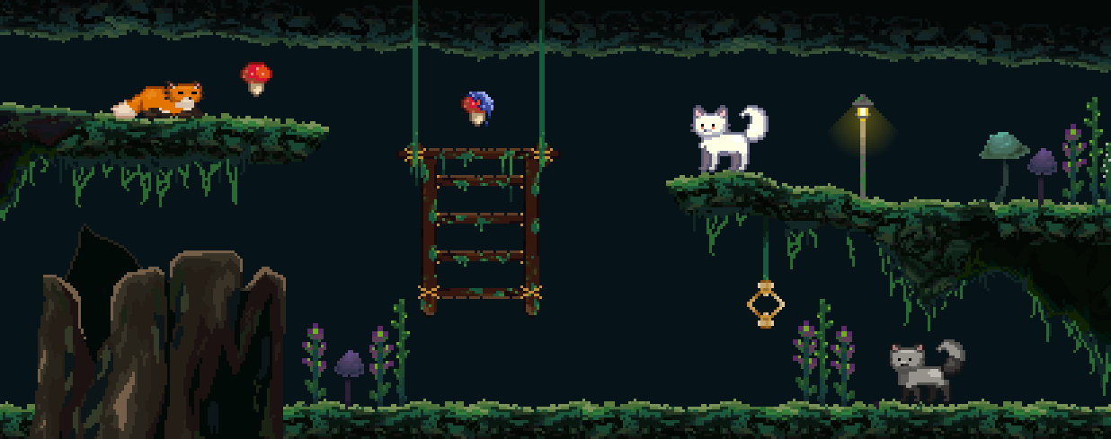 Pixel Foxes - 8bit Character Sprites