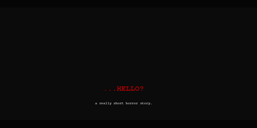 Cover image for ...hello?